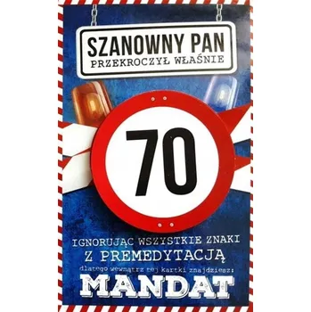 YEKU Přání k 70. narozeninám pro muže JCX - 017