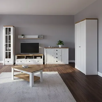 Obývací stěna Obývací stěna PROVENCE a | 6 dílů | 428 cm + 120x60 cm | andersen/lefkas