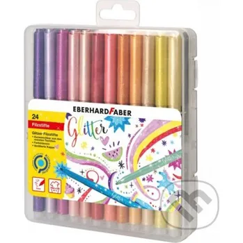 Záložka Popisovače Glitter set 24 farebné - Eberhard Faber Eberhard Faber