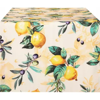 ubrus Běžec na stůl 40x200 Dekorativní běhoun do jídelny Kuchyně Citrony 10532
