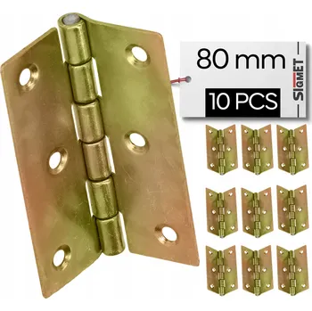 Nábytkový pletený závěs 80 x 45 mm ocel pozink zlatý, pro skříňky a dvířka