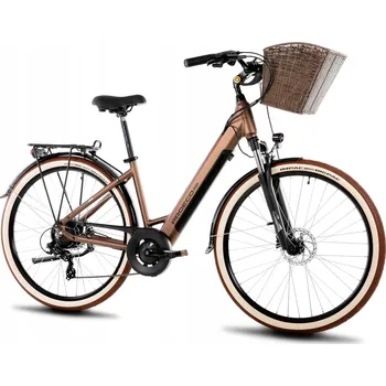 Elektrokolo Elektrokolo (do 250 W) Romet WAVE AN 1.0 504WH rám 19 palců hliník kolo 28" hnědá 250 W