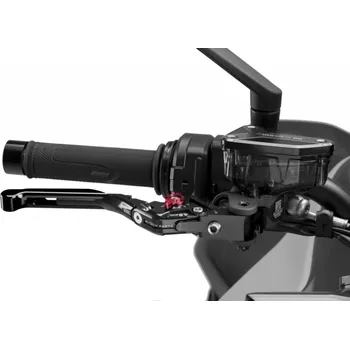 Páčka brzdy bez adaptéru 4.0 414NNR rozšiřitelná skládací černá/červená