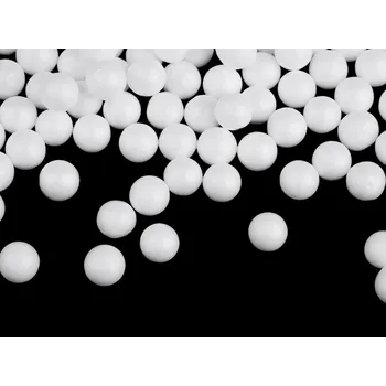 Polystyrenové kuličky Ø10; 12 mm, barva 2 (Ø12 mm) bílá