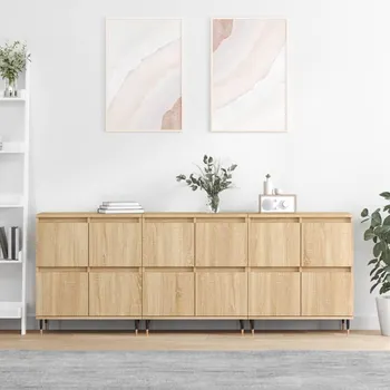 Příborník do zásuvky zahrada-XL Příborníky 3 ks dub sonoma kompozitní dřevo 3190192