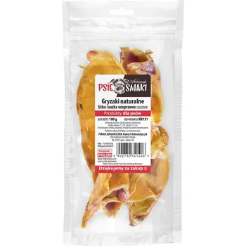 Pamlsek pro psa KOŁODZIEJCZYK Vepřové uši krájené - 100g.