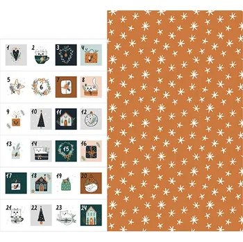 Panel na adventní kalendář bavlna