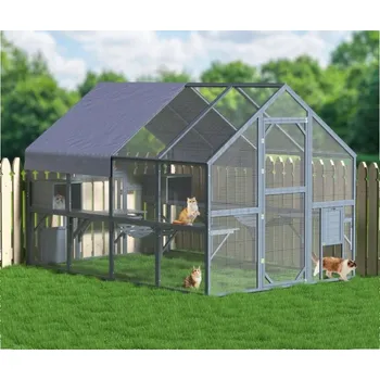 Venkovní voliéra pro kočky výběh K239 ŠEDÁ