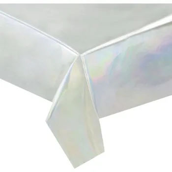 ubrus UBRUS STŘÍBRNÝ HOLOGRAFICKÝ NAROZENINOVÝ 137X274CM