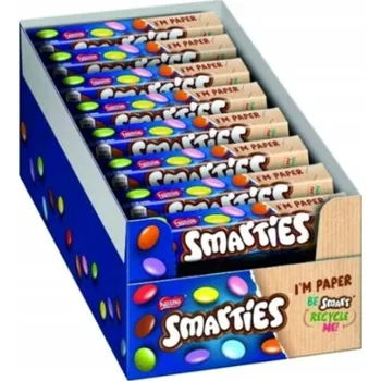 Čokoláda Nestlé Smarties – dražé z mléčné čokolády v barevné polevě 24x38g