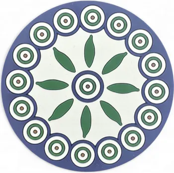 Gumová podložka pod hrnek pivní sklenice Listek D-56 Keramika Boleslav