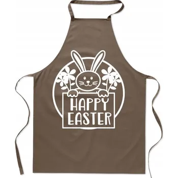 Kuchyňská zástěra VELIKONOČNÍ KUCHYŇSKÁ ZÁSTĚRA KRÁLÍČEK MÓDNÍ POTISK