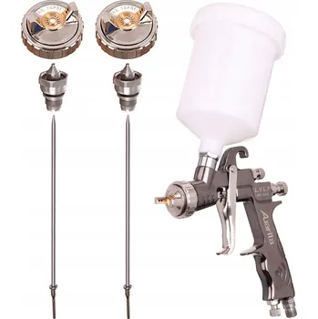 Stříkací pistole Lakýrnická pistole AUARITA MP-500 Tryska LVLP 1,1 mm + 2,0 mm Nádobka 600 ml