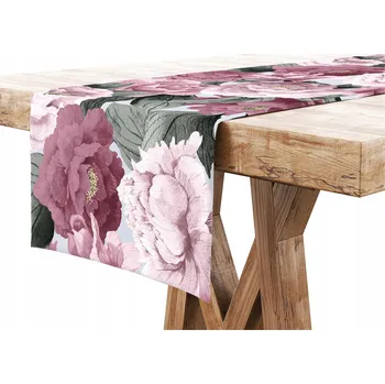 Obraz Běžec na stůl Kortina, vícebarevný květinový vzor, 40x180 cm, polyester