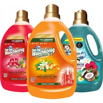 Prací gel Waschkönig prací Gel Color Universal Hawaii Mix 3,305 l 3 ks