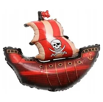 Balónek Foliový balónek Loď Pirátská 70x85 cm