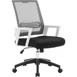 Kancelářská židle DURANGO – síťovina, šedá / bílá Antares