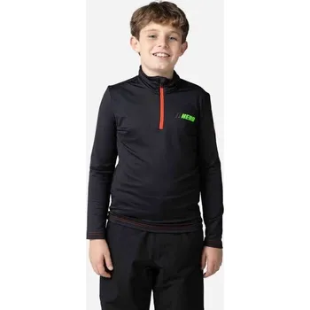 Pánská mikina ROSSIGNOL Boy Hero 1/2 Zip Warm Stretch mikina s kapucí černá 16