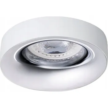 Bodové svítidlo Kanlux Stropní svítidlo ELNIS L zapuštěné bodové GU10 bílá / chrom