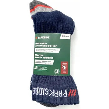 Pánské ponožky PRACOVNÍ PONOŽKY PARKSIDE 2 PÁRY, VELIKOST 39-42, tmavě modrá