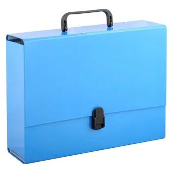 Archivační box Teczka z rączką A4 10cm pastel. niebieska, Penmate