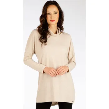 Dámské šaty Dámská tunika LITEX s dlouhým rukávem hnědá Velikost: M