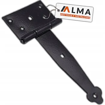 pant ZÁVĚS ALTÁNOVÝ PÁSOVÝ LAKOVANÝ ČERNÝ PRO VRATA BRANKY DVEŘÍ VÍKA 300x35mm