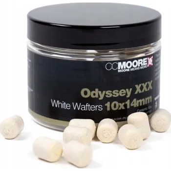 Boilies CC Moore Odyssey XXX Dumbell Wafters Bílé 10 x 14mm