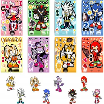 samolepka Kreativní Samolepky Ježek SONIC samolepky k narozeninám dárek k narozeninám Udělej si sám