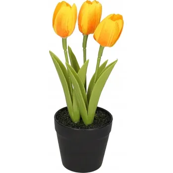 umělá květina KYTICE GUMOVÝCH TULIPÁNŮ UMĚLÉ KVĚTINY JAKO ŽIVÉ REALISTICKÁ DEKORACE