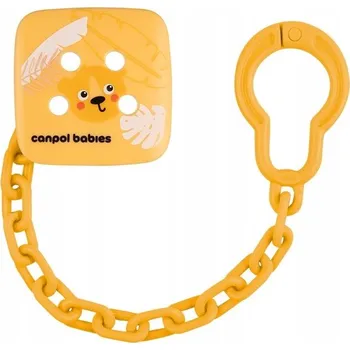 Klip na dudlík Canpol babies žlutý