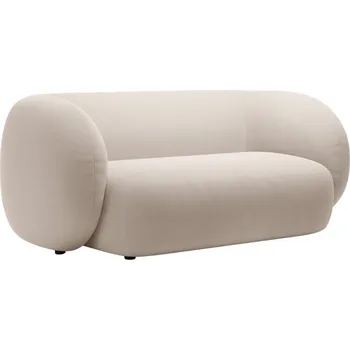 Pohovka Micadoni Béžová sametová dvoumístná pohovka Kate 183 cm