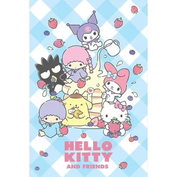 Obraz Plakát na zeď Hello Kitty Sweets Plakáty pro děti 61x91,5 cm
