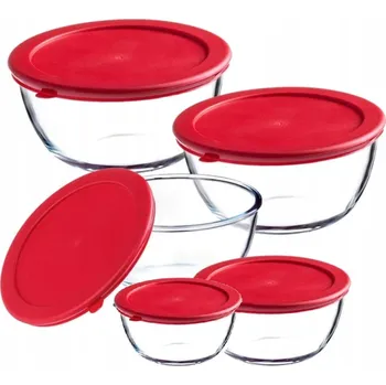 Obraz Sada 5 skleněných dóz na uskladnění potravin