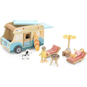 Dřevěná hračka Dřevěný karavan Viga