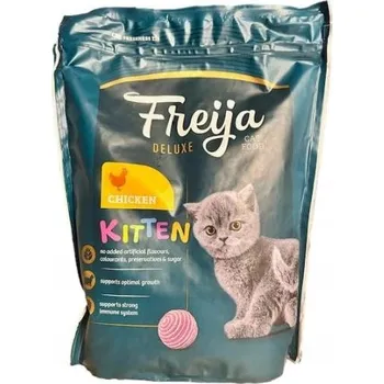 Krmivo pro kočku KRMIVO krmivo pro mladé PRO KOČKY pro rostoucí kočky FREIJA De Luxe 800g