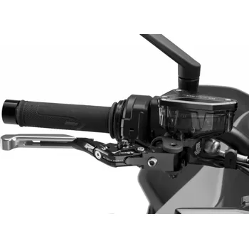 Páčka brzdy bez adaptéru 4.0 414PNN rozšiřitelná skládací stříbrná/černá