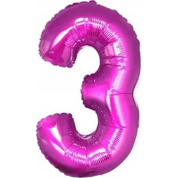 Balónek BALÓNEK 32" ČÍSLICE FUCHSIOVÁ 3