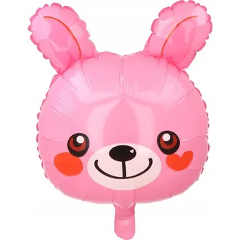 Balónek BALÓNEK 18" HLAVA KRÁLÍČKA RŮŽOVÁ