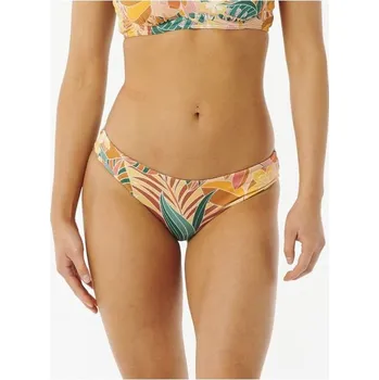 Dámské oblečení RIP CURL Brazilian Soul Revo Cheeky zelenožluté plavky L