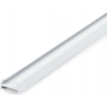 Garnýž Hliníková lišta nástěnná Garnýž stropní na záclony 1 dráha 100cm bílá