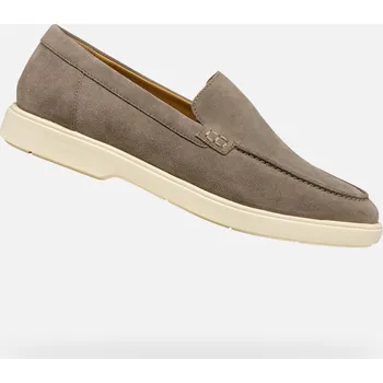 Pánská fitness obuv Pánské mokasíny GEOX SPHERICA EC17 SVĚTLE ŠEDÁ 42