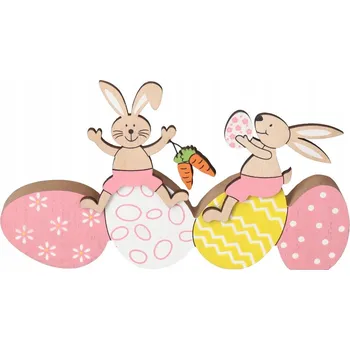 Obraz ZAJÍC ZAJÍČEK VELIKONOČNÍ FIGURKA K DEKORACI S VAJÍČKY OZDOBA