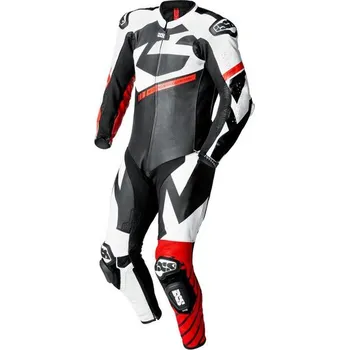 Moto kombinéza Jednodílná kožená kombinéza iXS ACE 1.0 X2-220406 černo-bílo-červená 54