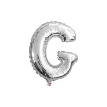 Balónek BALÓNEK 40CM PÍSMENO STŘÍBRNÉ G