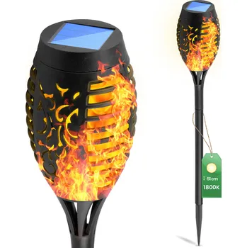 Venkovní osvětlení Solární lampa zapichovací Lumiled černá 51 cm 1 ks