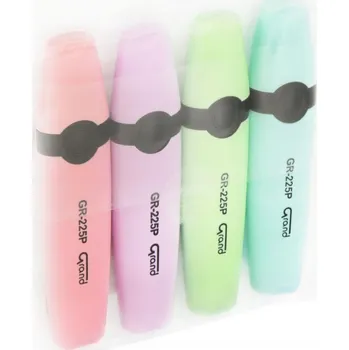 PASTELOVÉ FIXY NA POZNÁMKY Sada 4 ZVYRAZŇOVAČŮ GRAND Solid