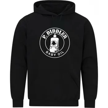 Pánská mikina Pánská mikina P. Diddler Baby Oil (Velikost: 5XL, Barva: Černá)