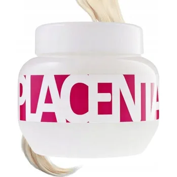 Vlasová regenerace Kallos Placenta Hair Mask Maska na vlasy s rostlinným extraktem Placenta pro suché a poškozené vlasy 275 Ml