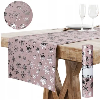 ubrus DEKORATIVNÍ BĚHOUN NA VÁNOČNÍ STŮL 28x270 CM ŠTĚDROVEČERNÍ UBRUS V ROLI